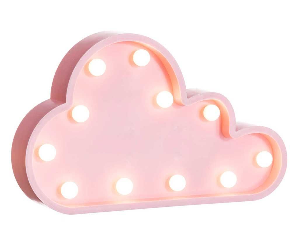 Decoratiune luminoasa de perete Cloud Baby Pink Wide