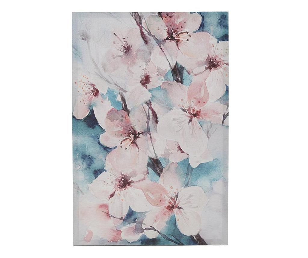 Tablou Cherry Flowers 60x90 cm - inart, Albastru,Roz