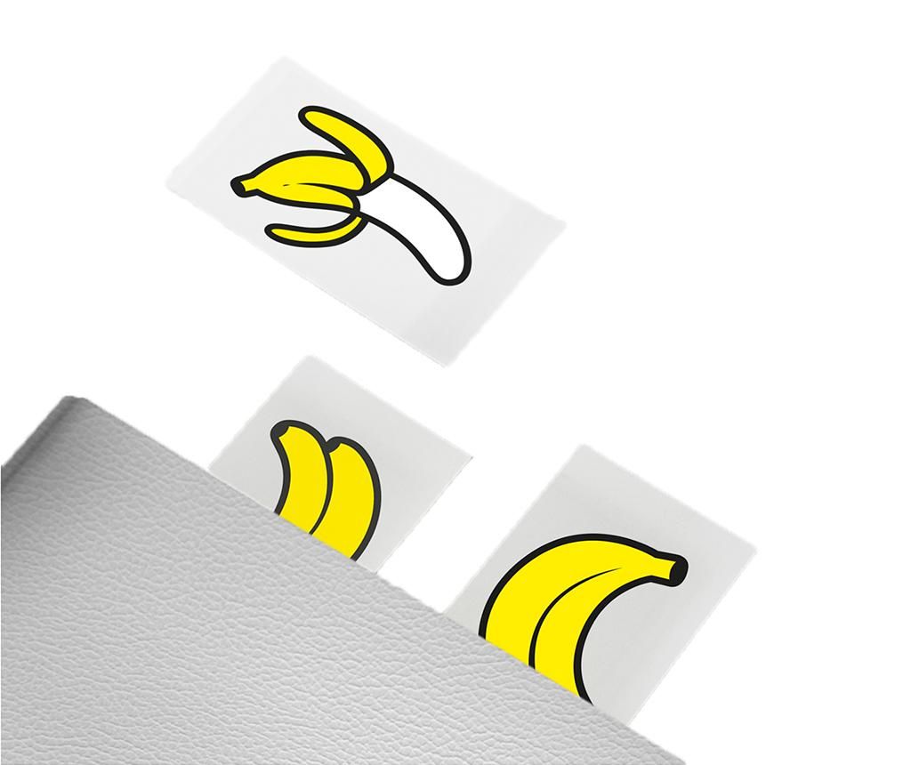 Set 100 marcatoare de pagina Banana