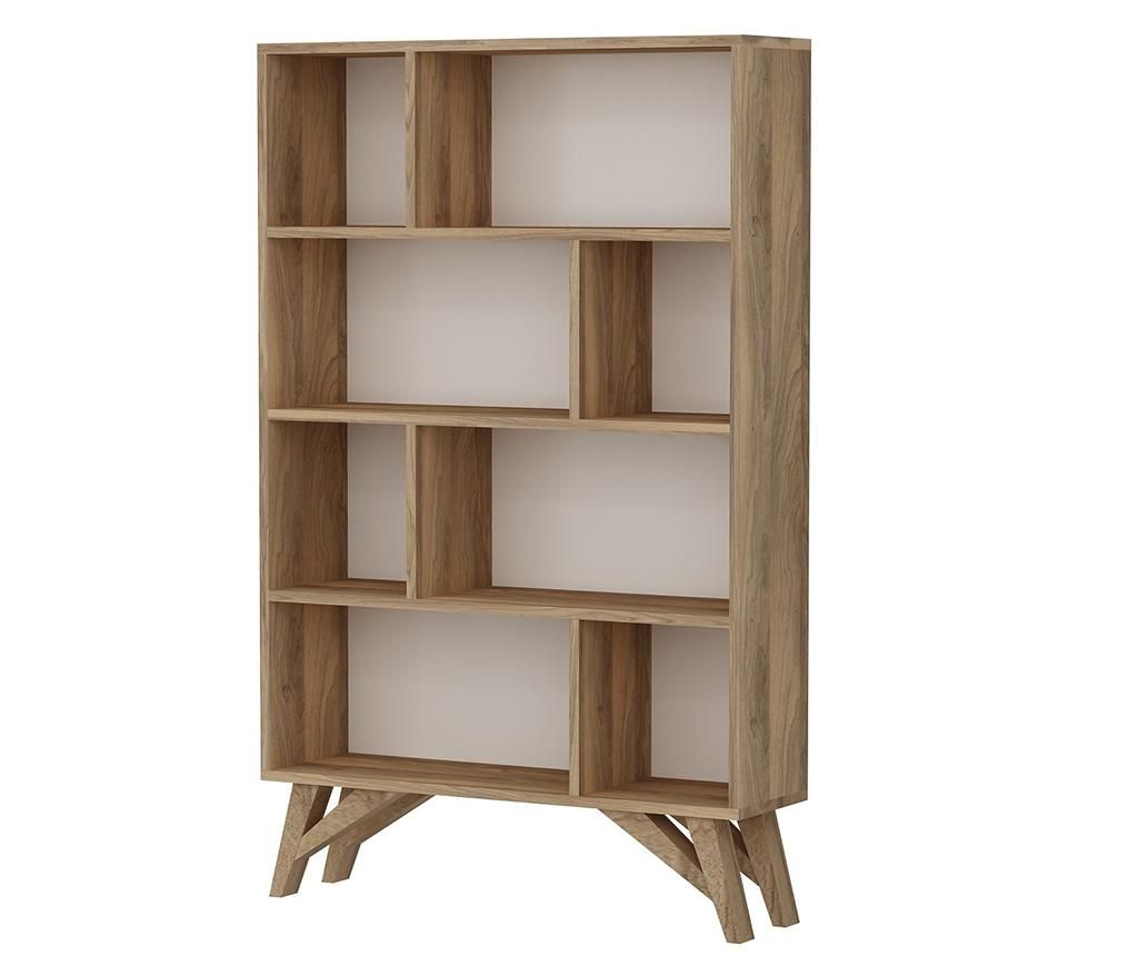 Corp biblioteca Tera Home, Flamingo, PAL melaminat, 90x25x144 cm - Tera Home, Maro