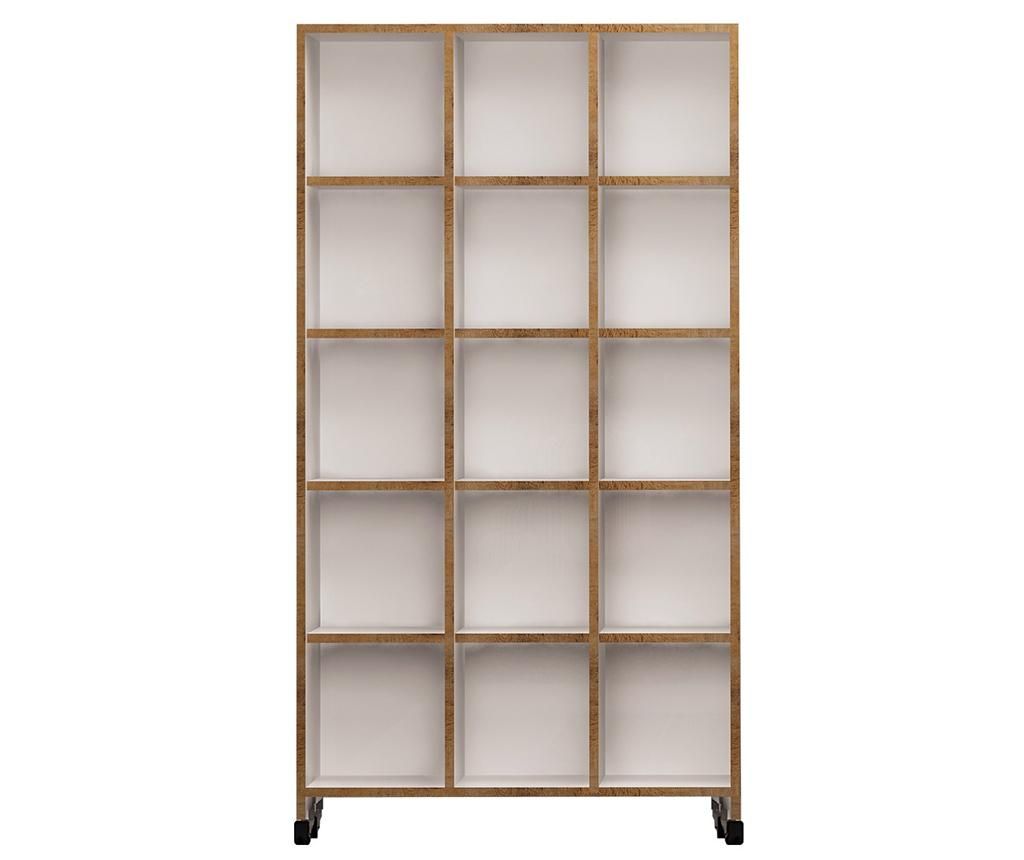 Biblioteca Mod Design, Crotone, PAL melaminat, 90x25x166 cm - Mod Design, Maro