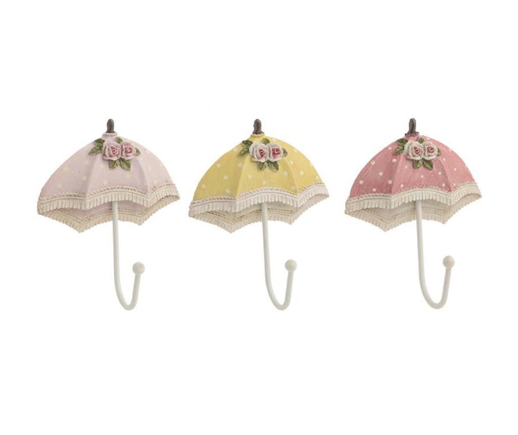 Set 3 cuiere Umbrella - inart, Multicolor