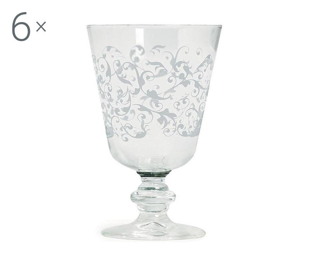 Set 6 pahare pentru apa Excelsa, Domus High White, sticla, alb, 9x9x18 cm – Excelsa, Alb Excelsa