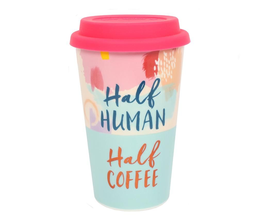 Cana de calatorie Half Human and Half Coffee 350 ml