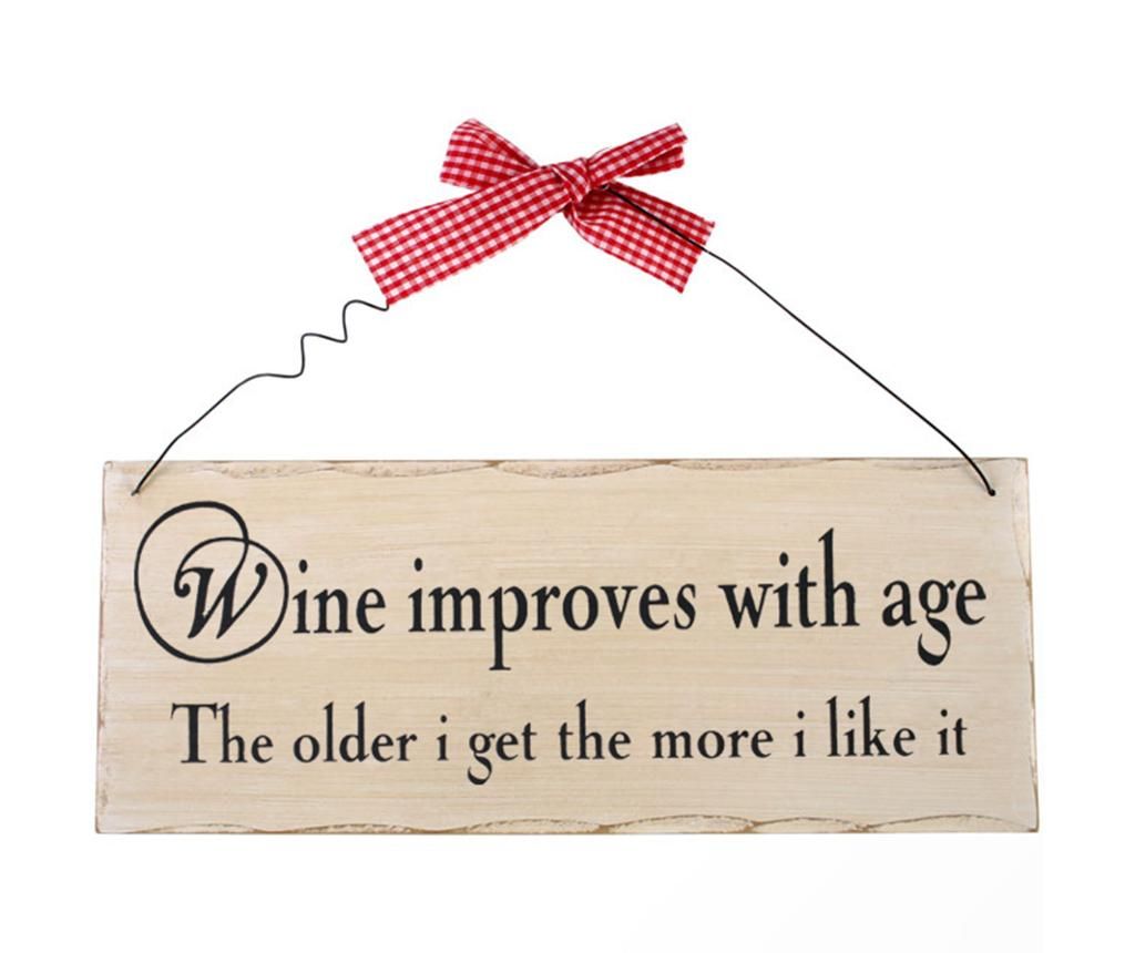 Decoratiune de perete Wine Improves With Age