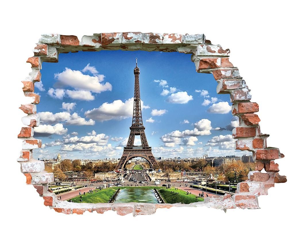 Sticker 3D Beestick, Tour Eiffel, PVC (policlorura de vinil) non-toxic - BeeStick, Multicolor