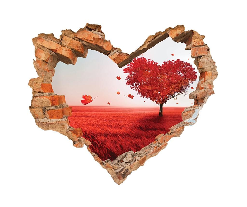 Sticker 3D Beestick, Coeur Paysage, PVC (policlorura de vinil) non-toxic - BeeStick, Multicolor