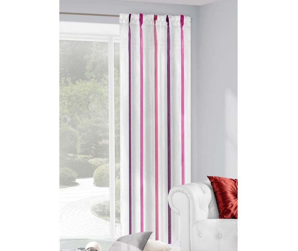 Perdea Clark Cream Purple 140x250 cm - Eurofirany, Crem,Mov