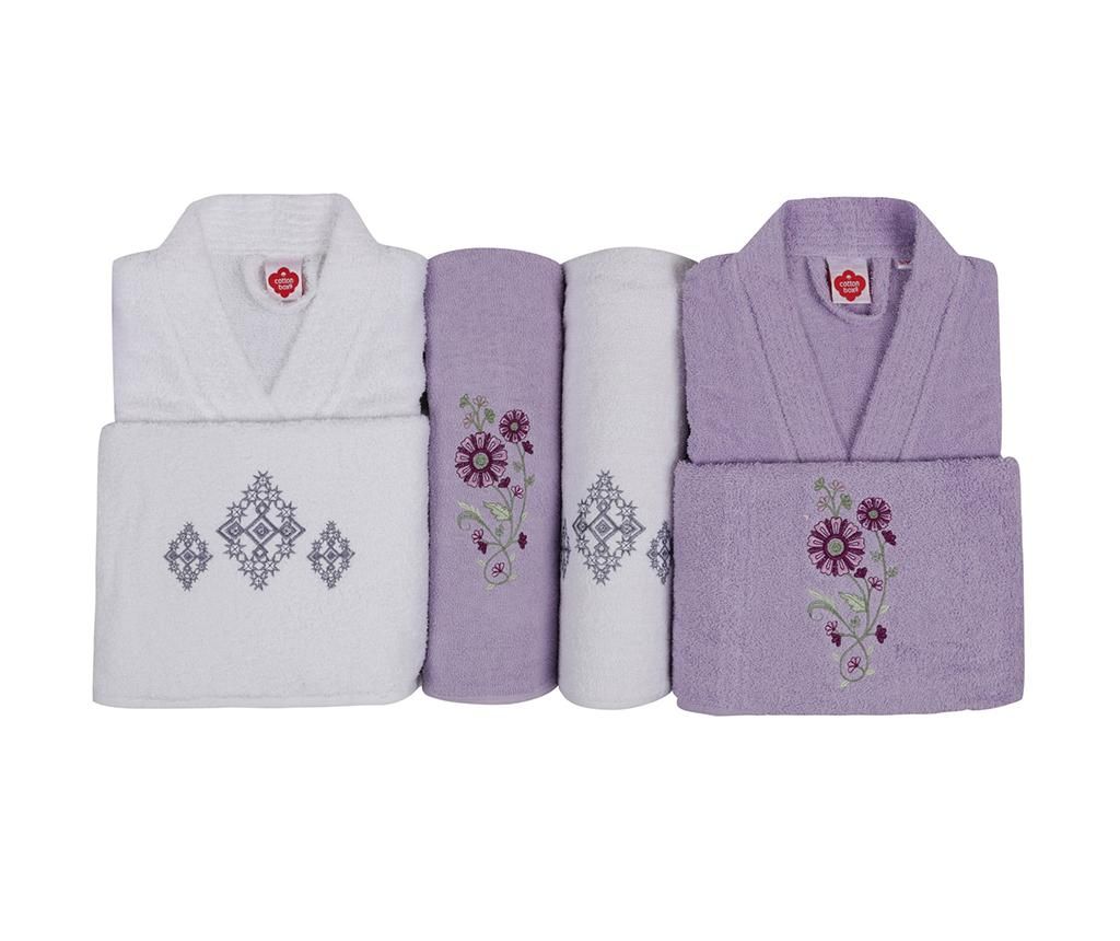 Set de baie 6 piese Aile Lilac