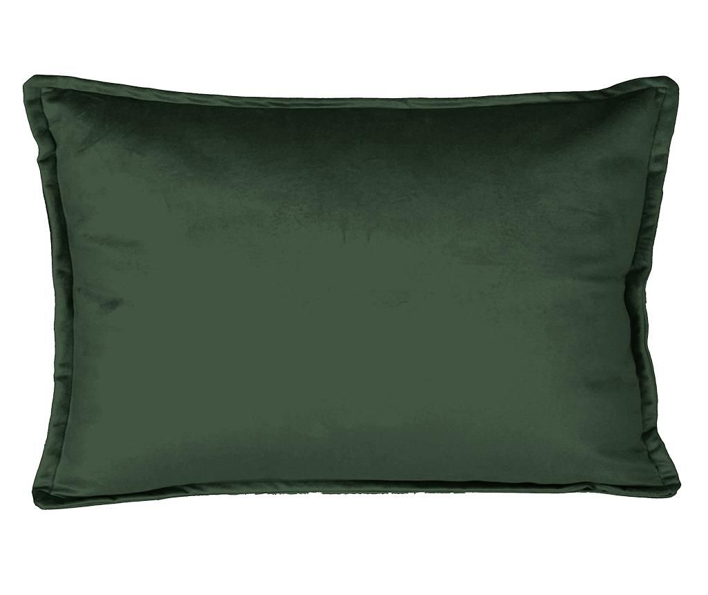 Perna decorativa Really Nice Things, Nasal Dark Green, catifea din poliester, 35x50 cm, verde inchis - Really Nice Things, Verde