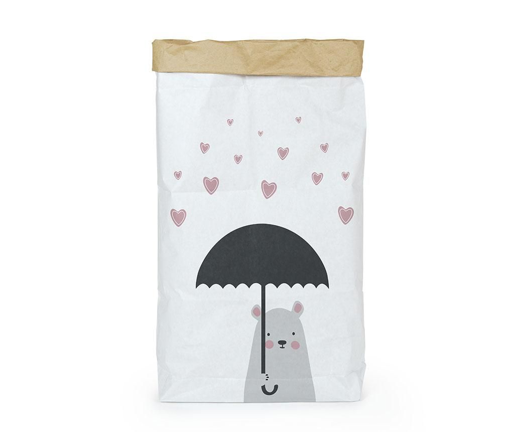 Sac de hartie Tanuki, Rainning Hearts, 60x13x90 cm - Tanuki, Multicolor