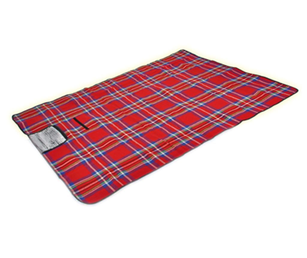 Patura pentru picnic Stripes Red 135x175 cm