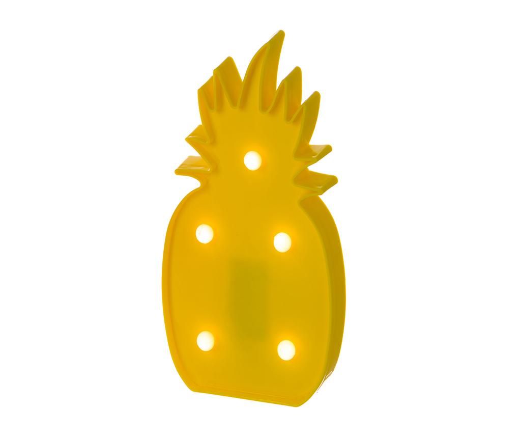 Decoratiune luminoasa Pineapple Yellow - Casa Selección, Galben & Auriu