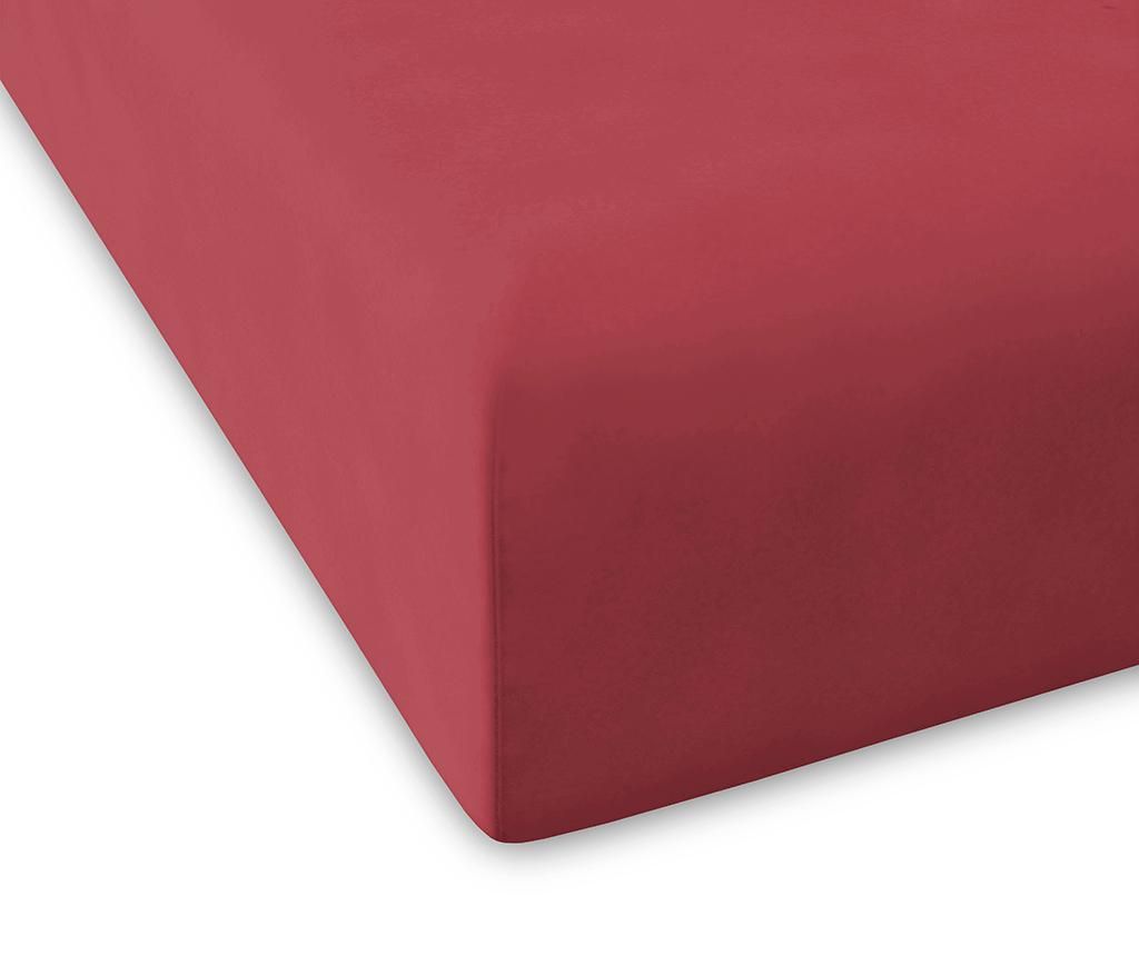 Cearsaf de pat cu elastic Percale Pure Raspberry 150x200 cm
