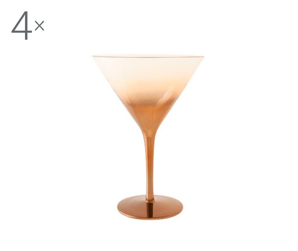 Set 4 pahare pentru martini Cosy & Trendy, Olik, sticla, ⌀12.3 cm, 275 ml – Cosy & Trendy, Rosu Cosy & Trendy imagine reduceri 2022