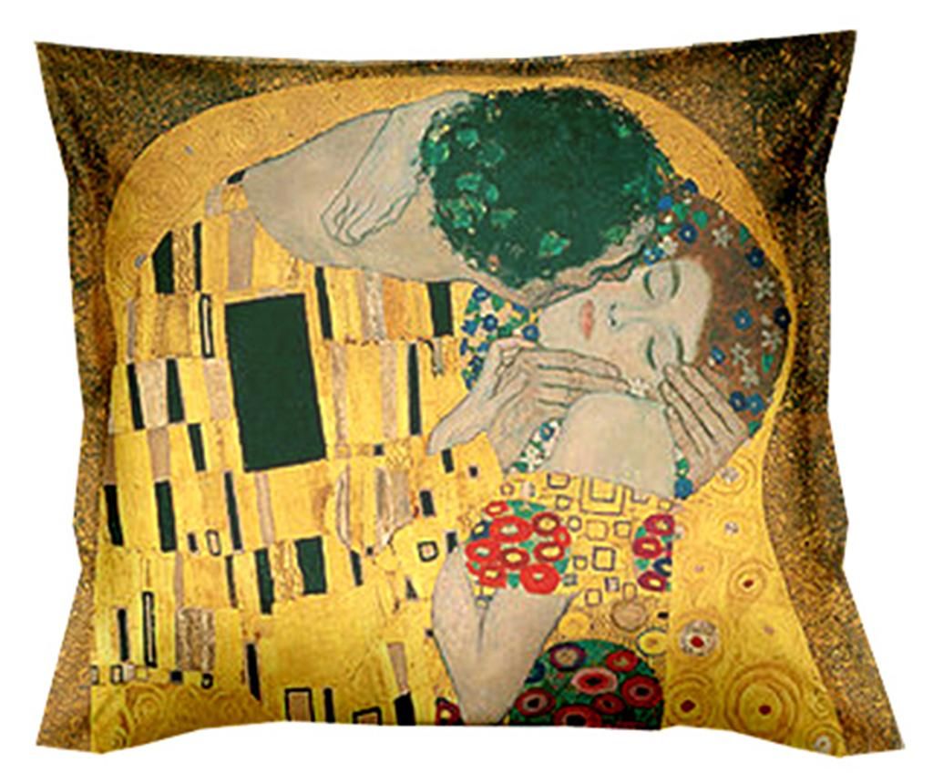 Perna decorativa Klimt The Kiss 40x40 cm - Polo Ovest, Multicolor