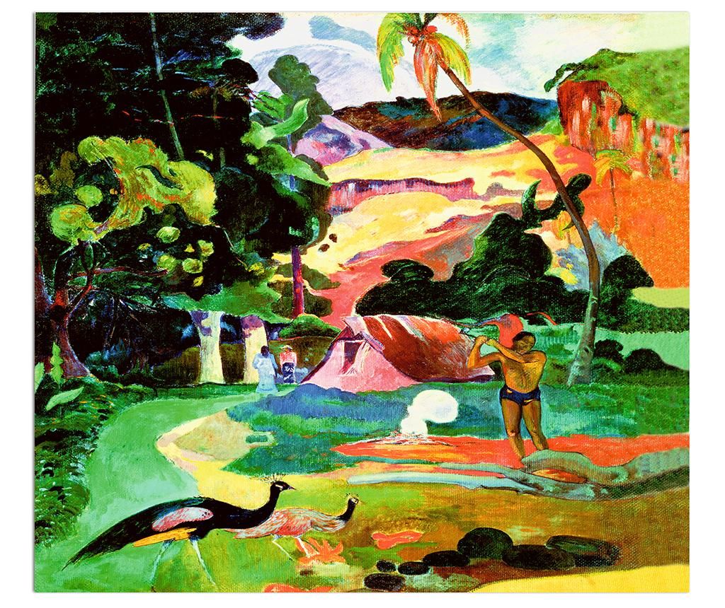 Tablou Gauguin Matamoe 85x100 cm - Polo Ovest, Multicolor