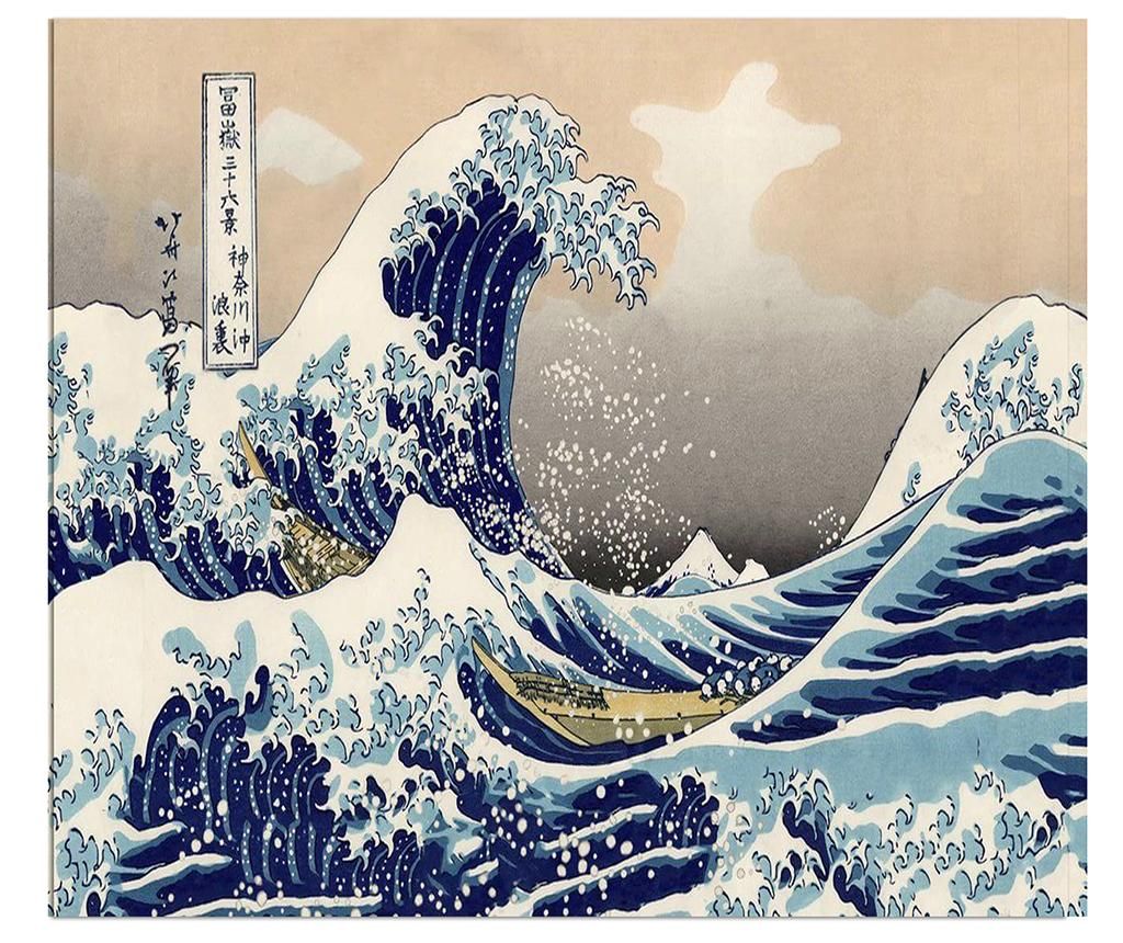 Tablou Hokusai The Great Wave 120x140 cm