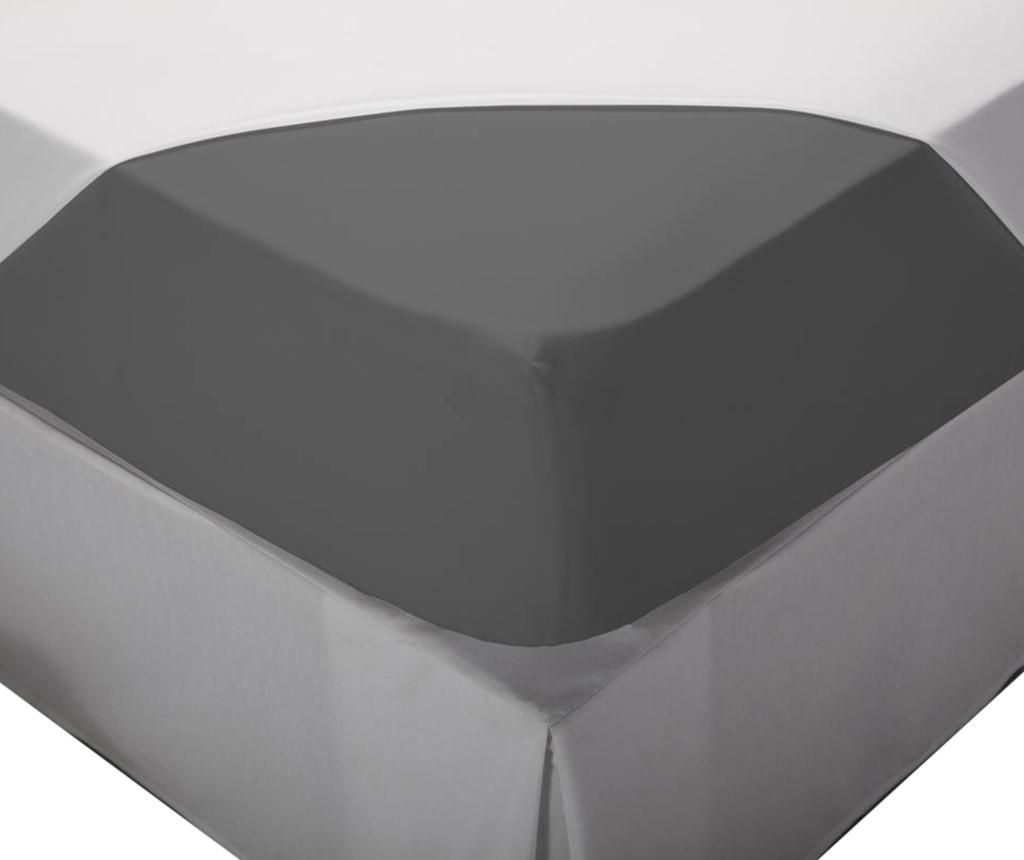 Cearsaf de pat cu elastic Laraline Grey 150×200 cm – Pikolin, Gri & Argintiu