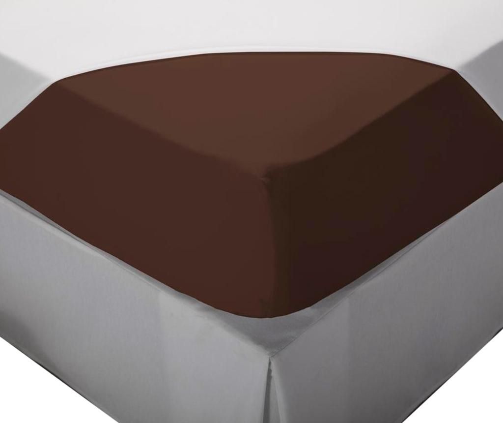 Cearsaf de pat cu elastic Laraline Brown 150×200 cm – Pikolin, Maro