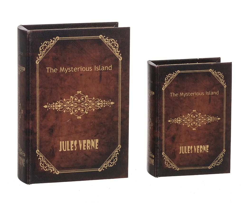 Set 2 cutii tip carte Jules Verne