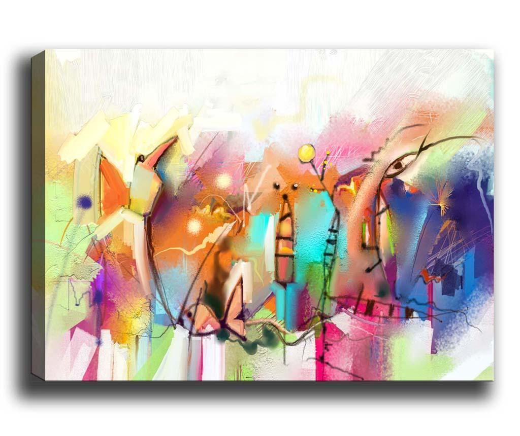 Tablou Tablo Center, Abstract Art, canvas imprimat din bumbac, 40x60 cm - Tablo Center, Multicolor