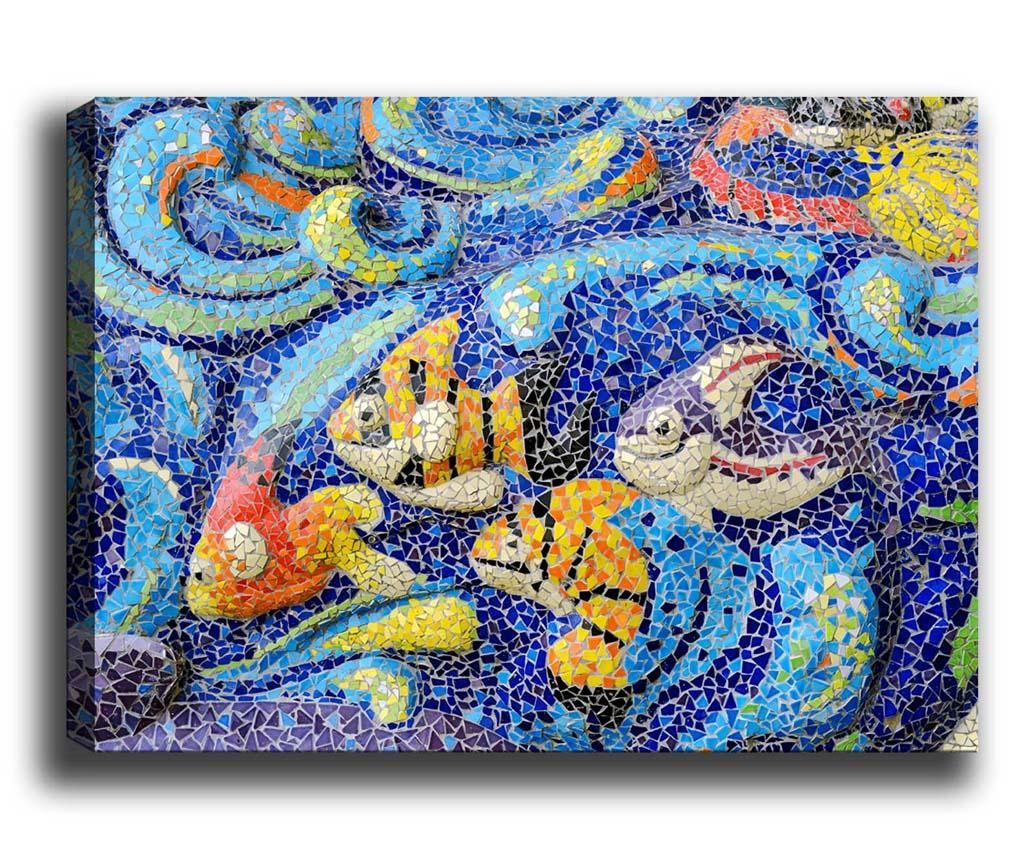 Tablou Tablo Center, Under the Sea, canvas imprimat din bumbac, 40×60 cm – Tablo Center, Multicolor Tablo Center