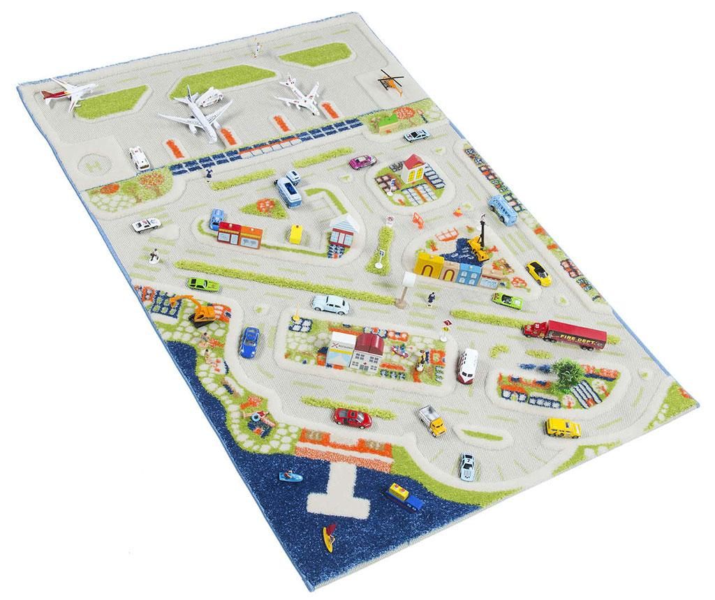 Covor de joaca Little City Middle 3D 100x150 cm