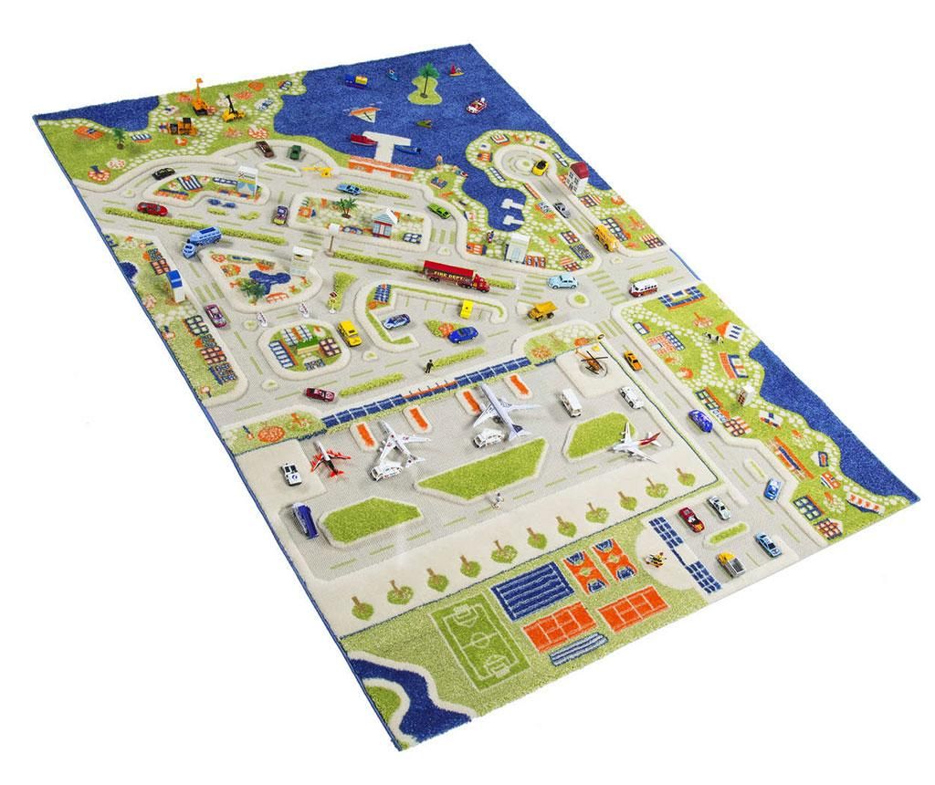 Covor de joaca Little City Long 3D 150x220 cm