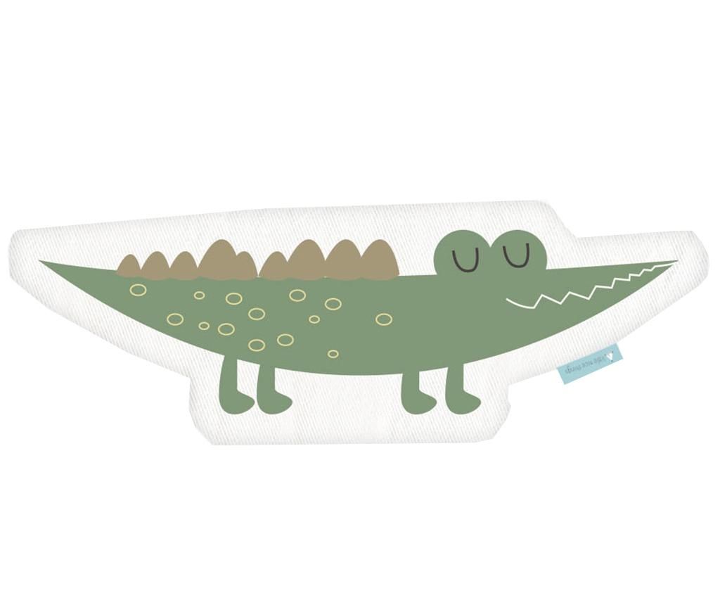 Perna decorativa Crocodrile – Little Nice Things, Alb,Verde