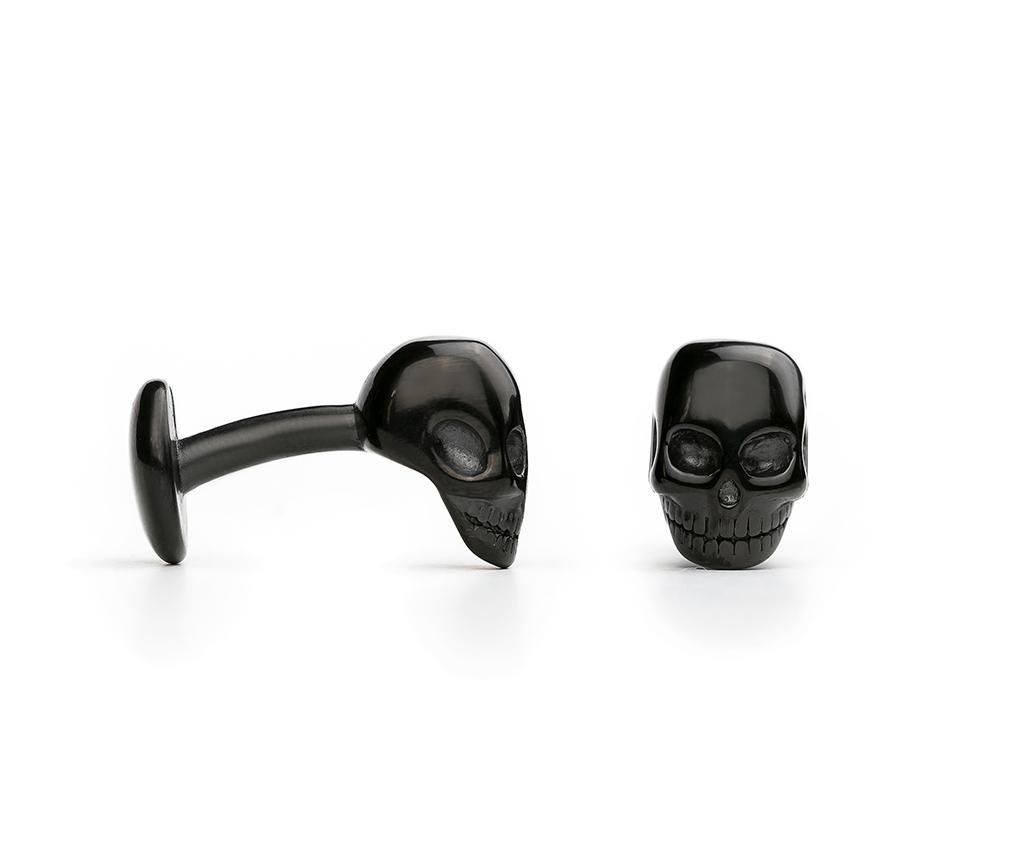 Butoni camasa Skull - Monomen, Negru