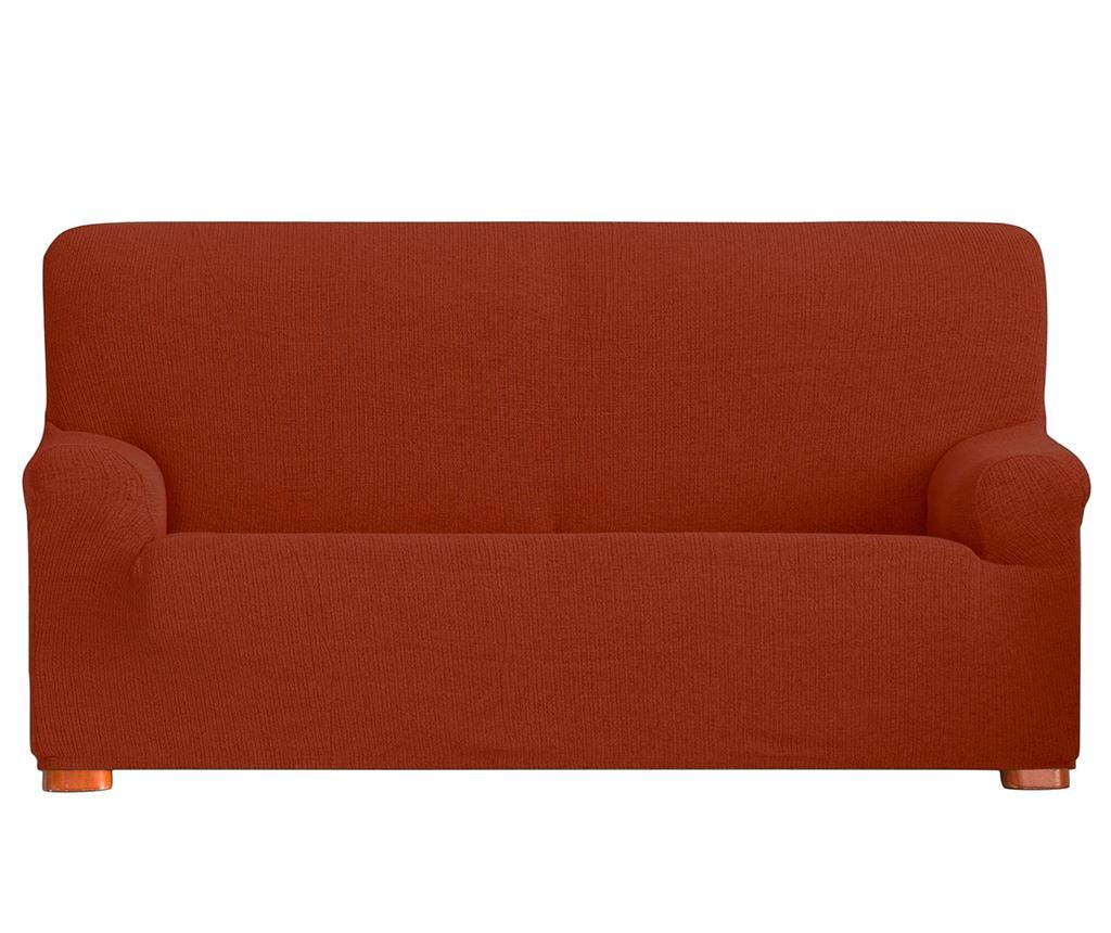 Husa elastica pentru canapea Dorian Dark Orange 180-210 cm - Eysa, Portocaliu imagine