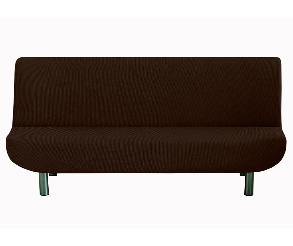 Husa elastica pentru sofa Ulises Clik Clak Brown 180x118 cm - Eysa, Maro