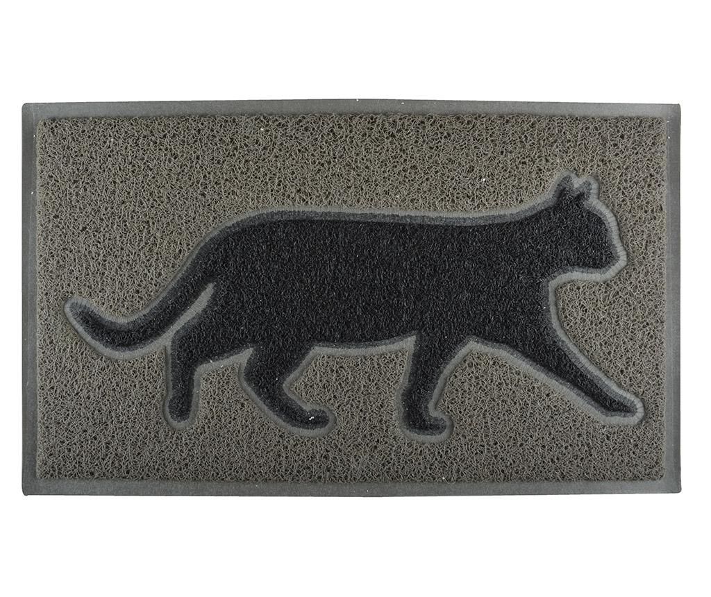 Covoras de intrare Grey Cat 45×75 cm – Esschert Design, Gri & Argintiu Esschert Design imagine 2022