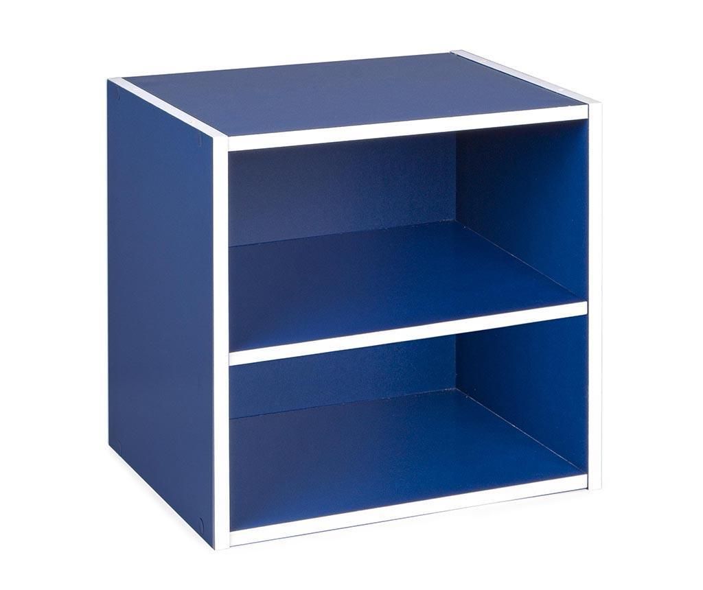 Corp modular Bizzotto, Cube Dual Blue, structura si raft din pal colantat cu hartie amino, 35x29x35 cm, albastru – Bizzotto, Albastru Bizzotto pret redus
