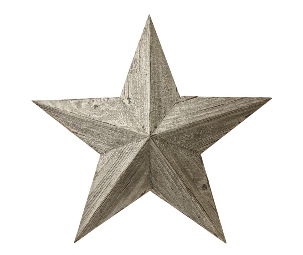 Decoratiune de perete Vintage Natural Star - Heaven Sends, Maro