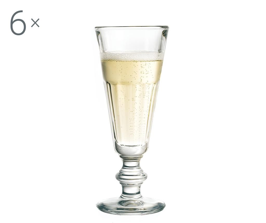 Set 6 pahare pentru sampanie La Rochere, Perigord, sticla, 160 ml,160 ml – LA ROCHERE, Alb LA ROCHERE imagine 2022