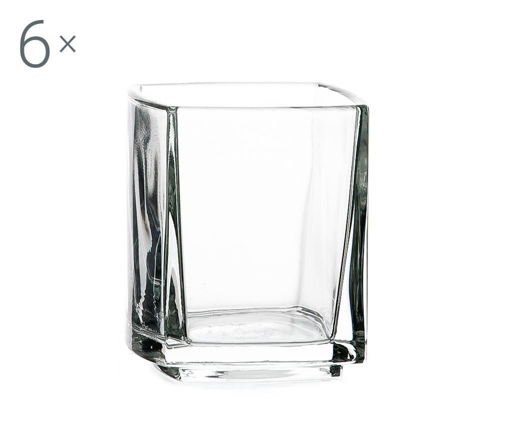 Set 6 pahare shot La Rochere, Cube, sticla, 100 ml – LA ROCHERE, Alb LA ROCHERE imagine 2022
