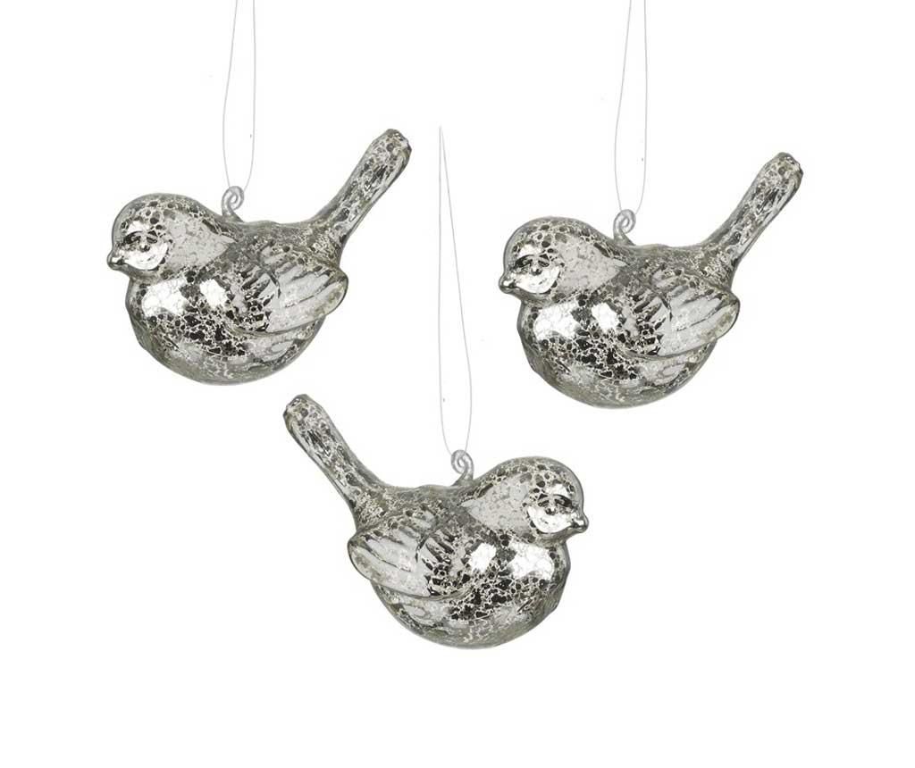 Set 3 decoratiuni suspendabile Birdy