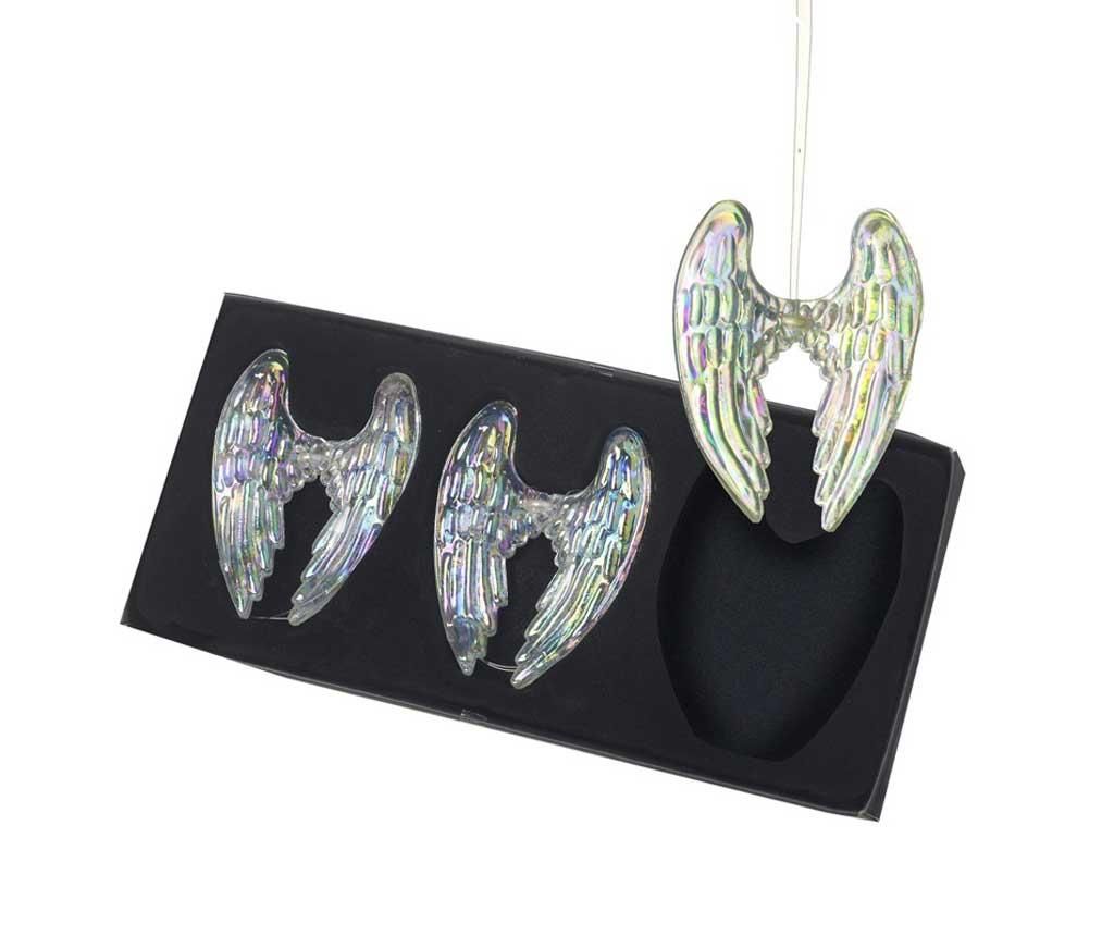 Set 3 decoratiuni suspendabile Translucent Wings