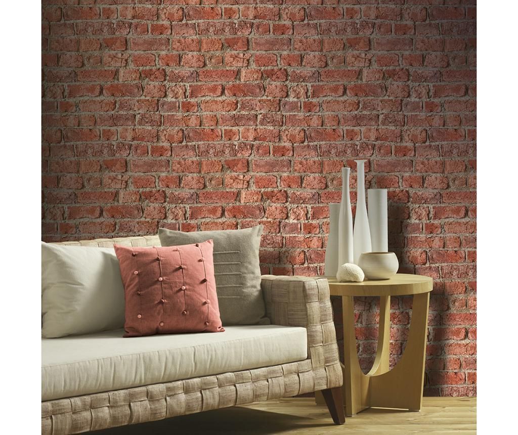 Tapet Farm Brick Red 53x1005 cm - Arthouse