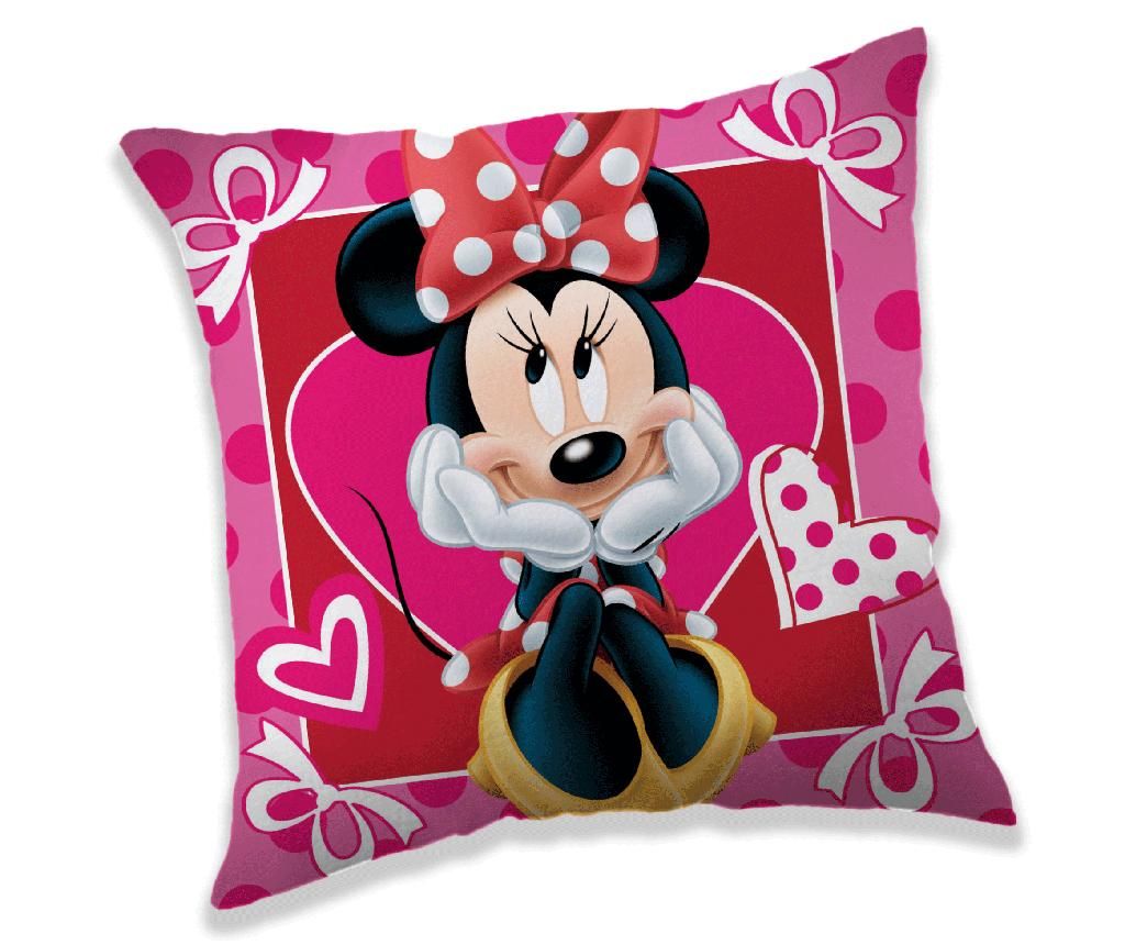 Perna decorativa Minnie Mouse Hearts 40x40 cm