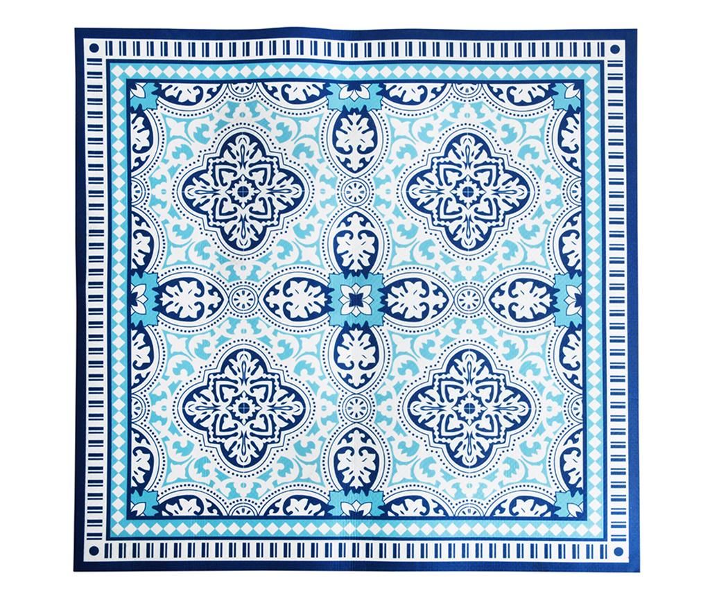 Covor Moselle 100×100 cm – Esschert Design, Albastru Esschert Design