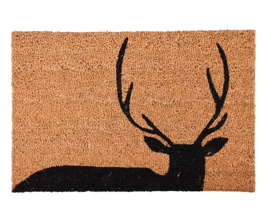 Covoras de intrare Deer 40×60 cm – Esschert Design, Maro,Negru Esschert Design imagine reduss.ro 2022