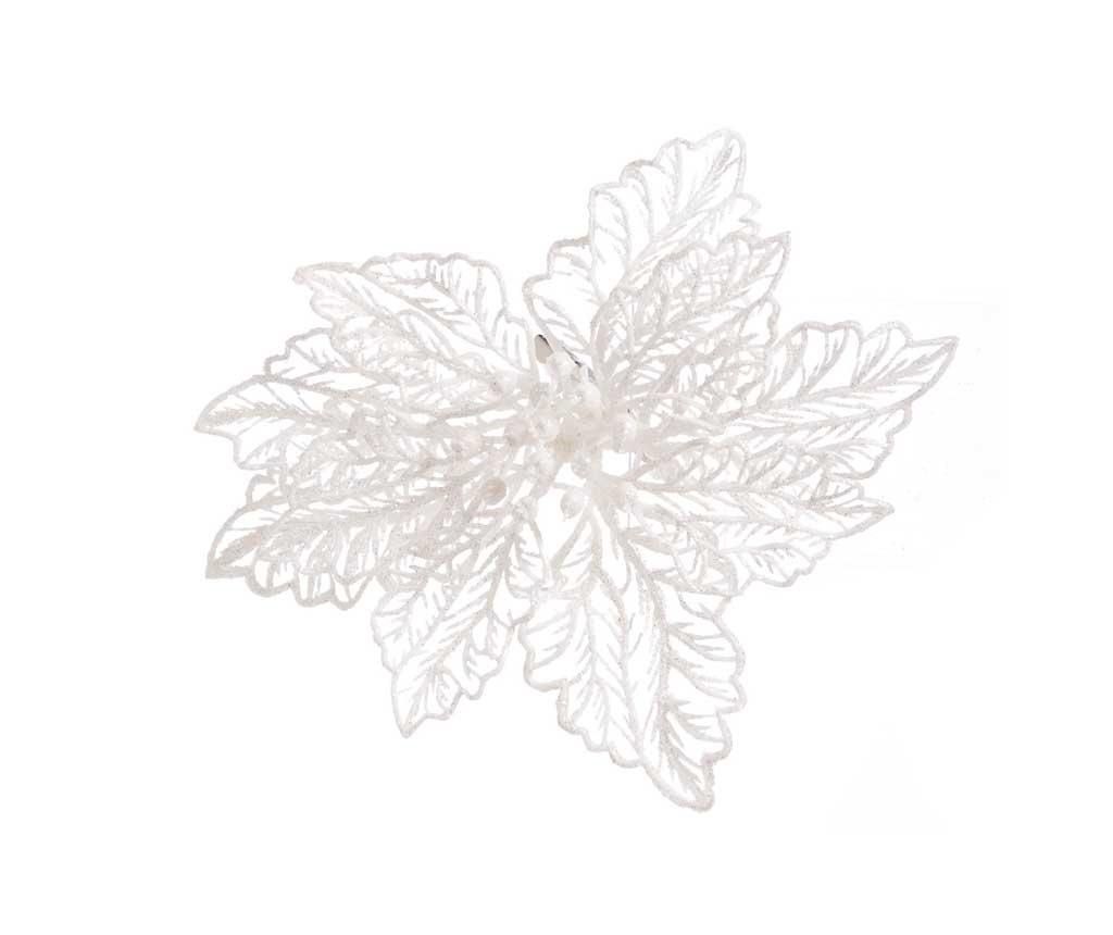 Decoratiune Poinsettia White