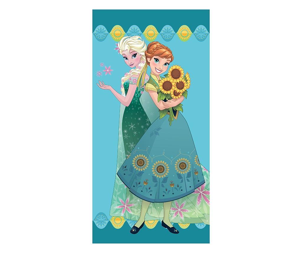 Prosop de plaja Frozen 70x140 cm - Frozen by Disney, Albastru,Verde