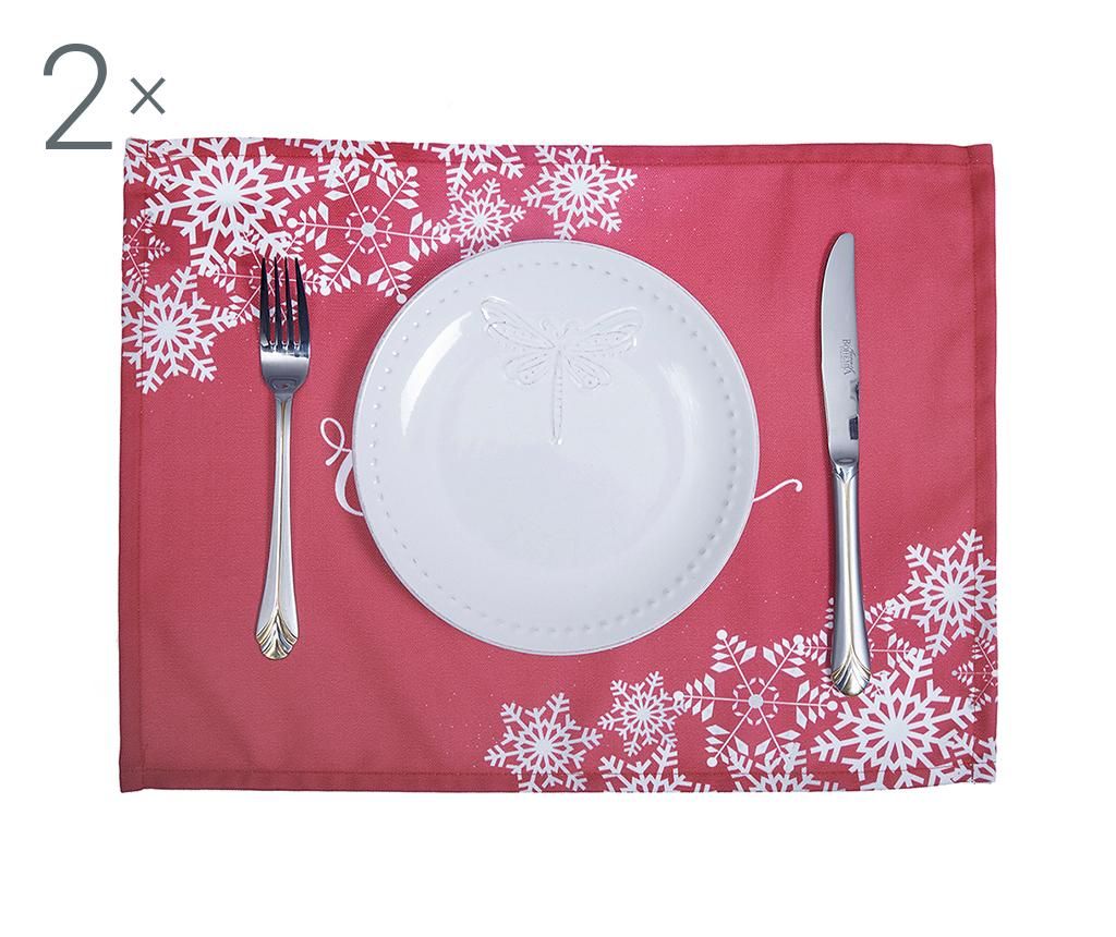 Set 2 individualuri Merry Christmas Red 33x45 cm