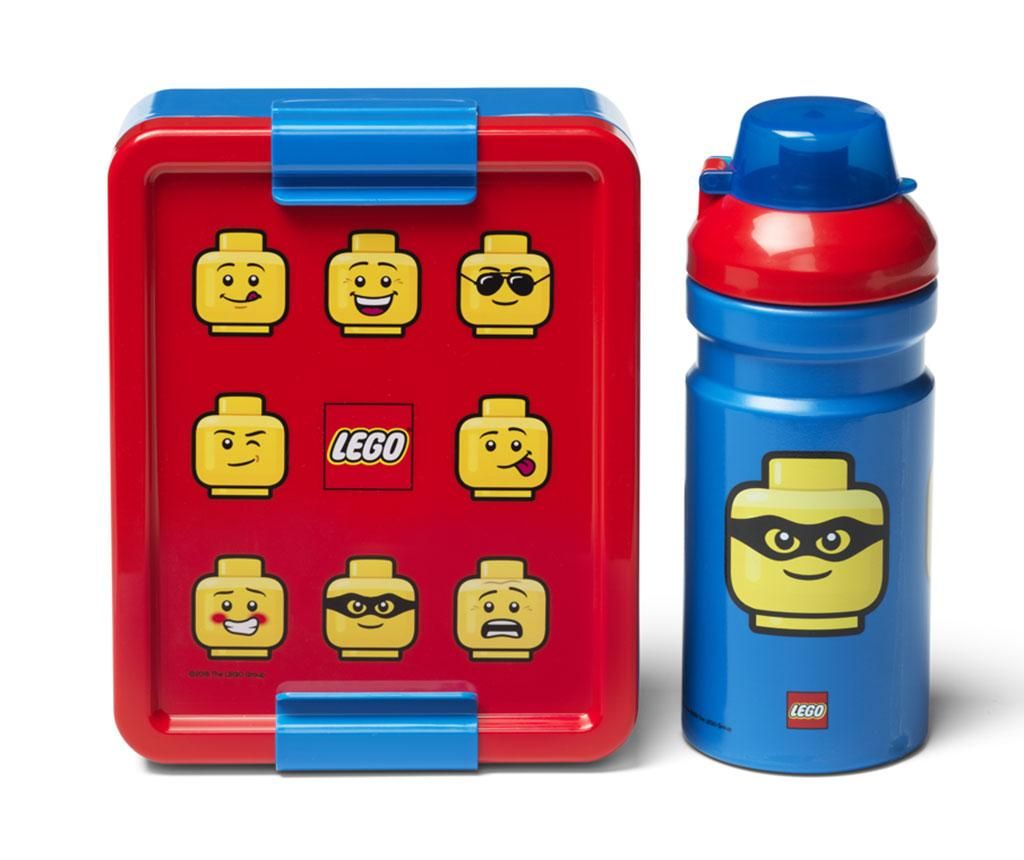 Set cutie pentru pranz si sticla sport Classic Blue - LEGO Storage, Albastru