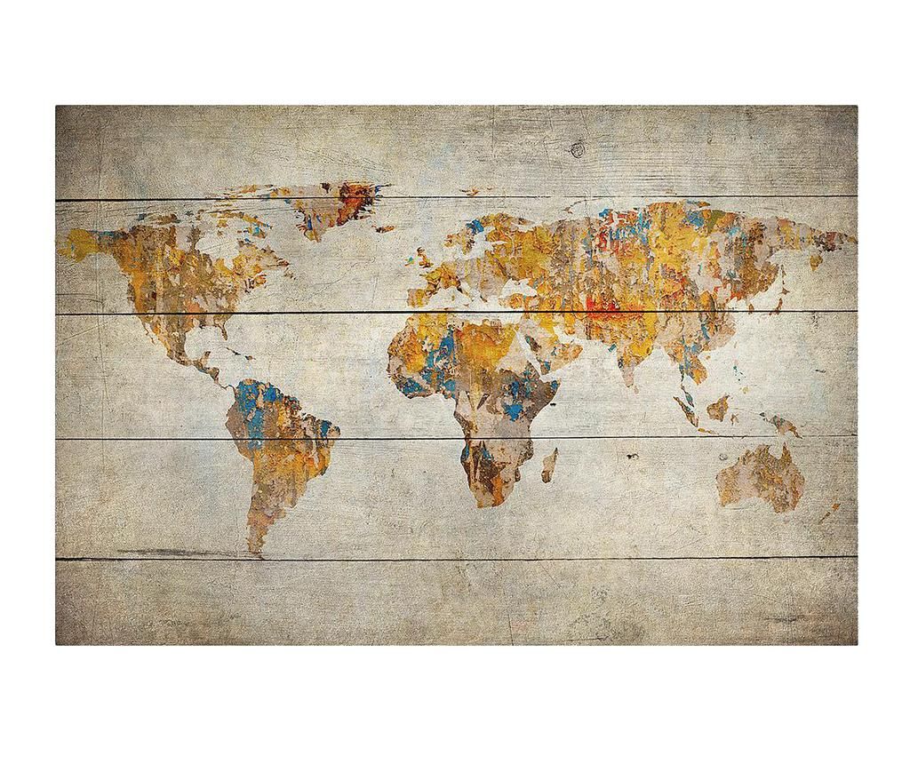 Tablou Worldmap 40x60 cm - Really Nice Things, Maro