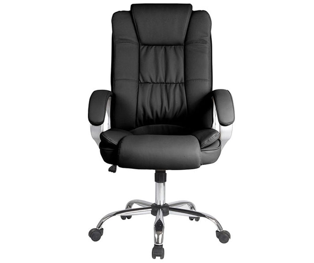 Scaun de birou Executive Black - TopAmbientes, Negru